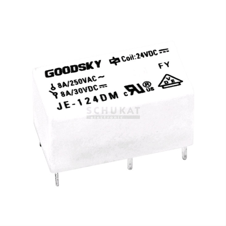 GoodSky JE-105DM Relais 1xEIN 8A 5V 125R 250VAC relay 860689 