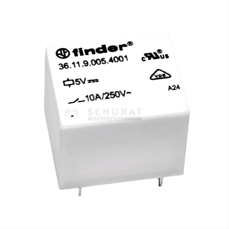 SPCO PCB FINDER   36.11.9.005.4011   RELAY 5VDC 10A