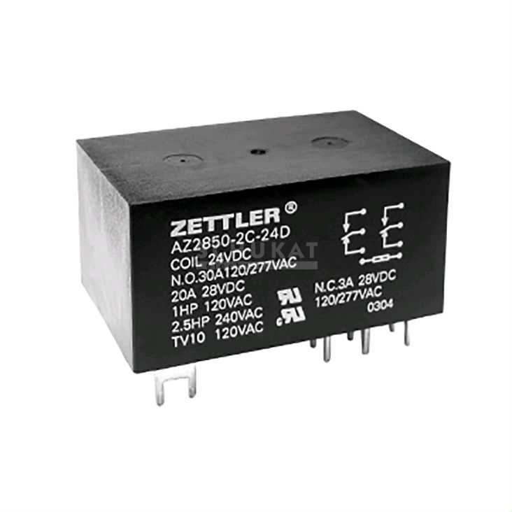 Power Relay American Zettler AZ2700-2A-24D 30A 277VAC TV-10 DPST N.O 