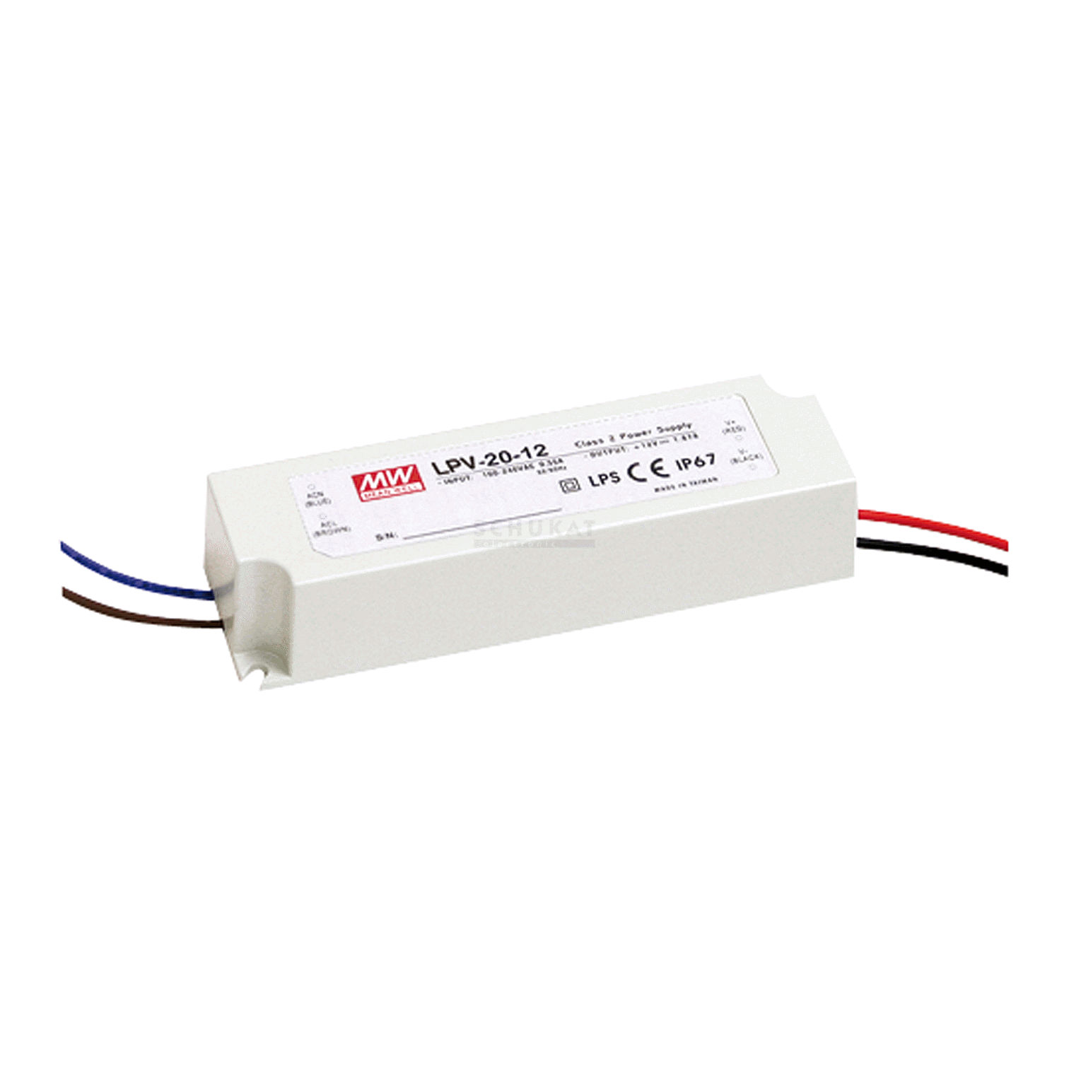 Mean Well LPV-20-12 SNT  12V/DC/0-1,67A/ 20W IP67 